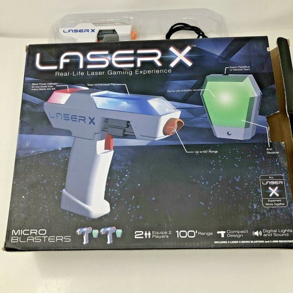 Laser X Real Life Laser Gaming Experience Micro Blasters Set for 2 Players - Picture 4 of 4